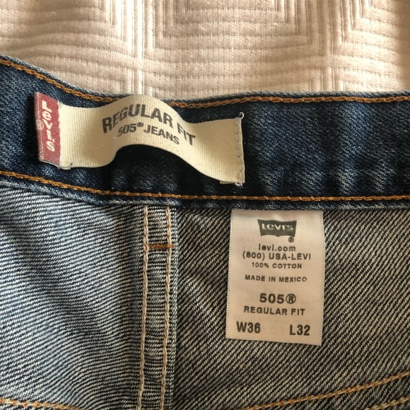 Levi’s Regular Fit 505 Jeans - Picture 3 of 7